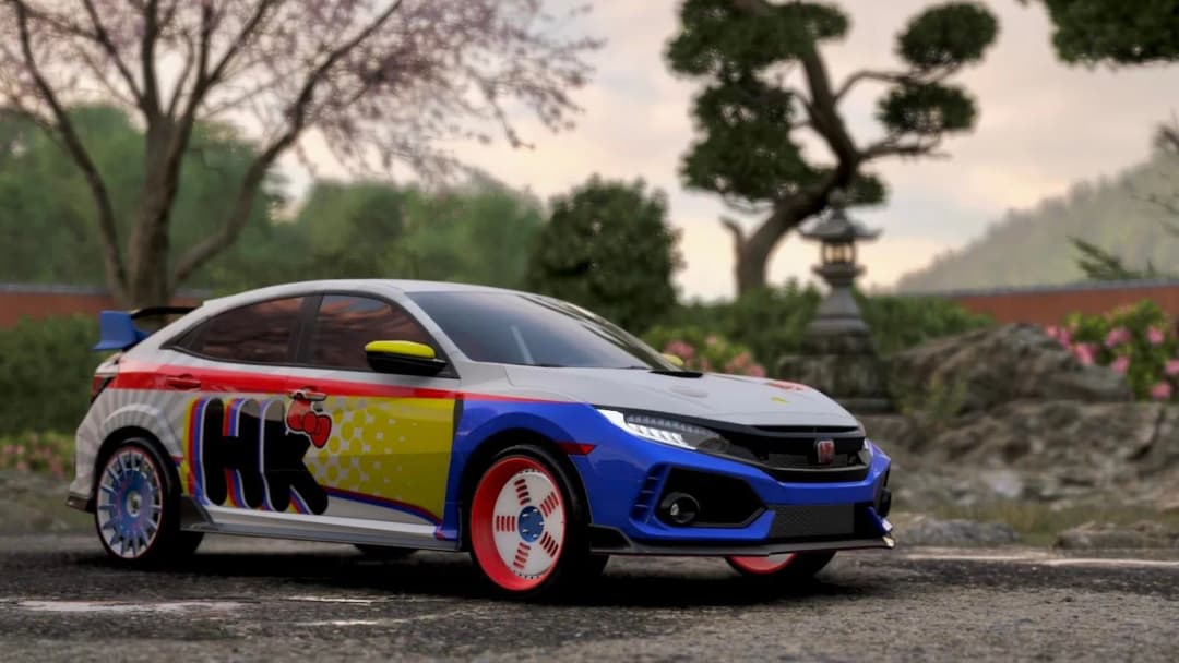 Of course my first livery on FH6 had to be Hello Kitty themed