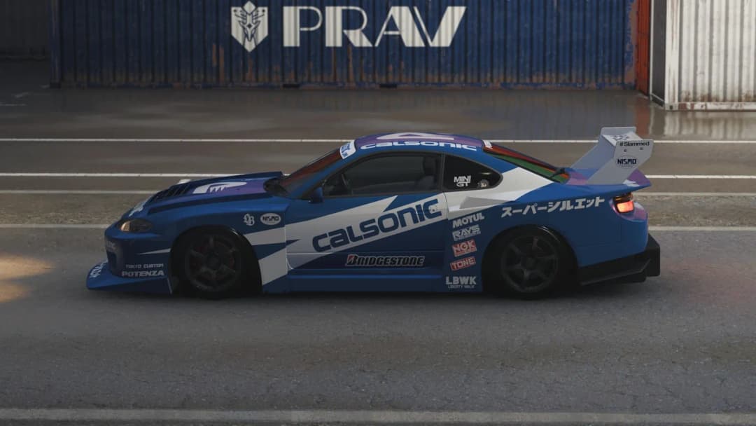 Calsonic livery for the Liberty Walk Nissan Silvia. I kinda based this design fr