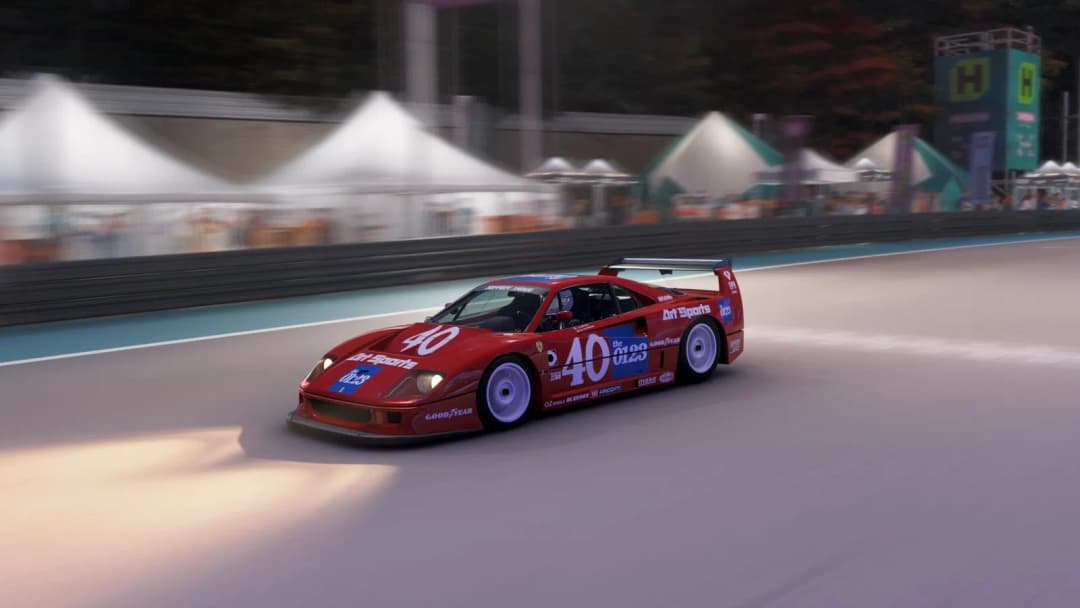 Recreation of the Ferrari F40 LM IMSA GTO. SC: 155 158 883
