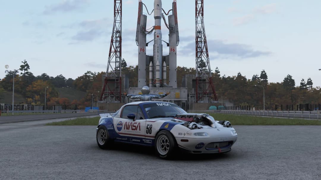 This was the most difficult car I've created: the Mazda Miata MX-5 FE NASA. I us