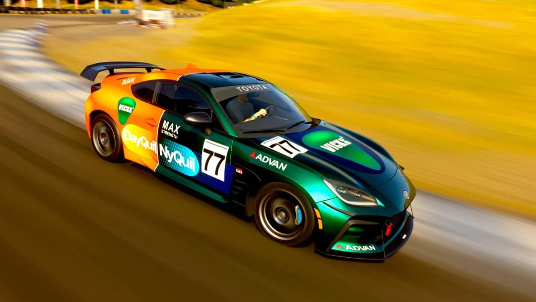 2026 Toyota GR 86 | Vicks Nyquil Dayquil Livery (Share code: 288 711 812)