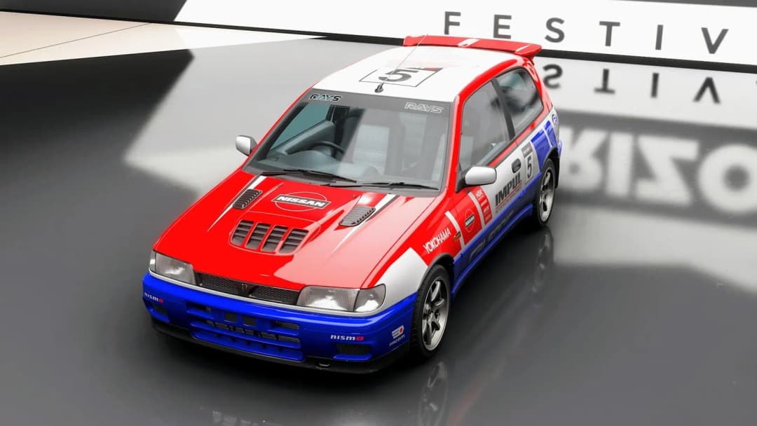 New livery for Nissan Pulsar GTI-R. Sharecode: 163 288 512