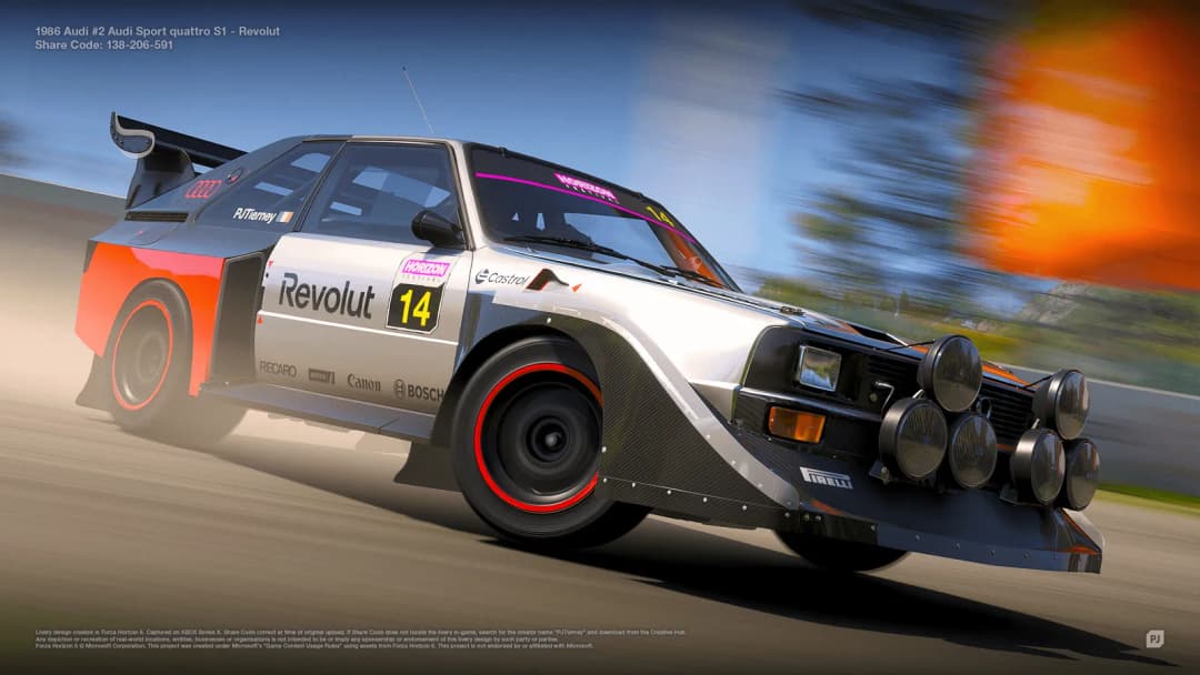 1986 Audi #14 Audi Revolut quattro S1