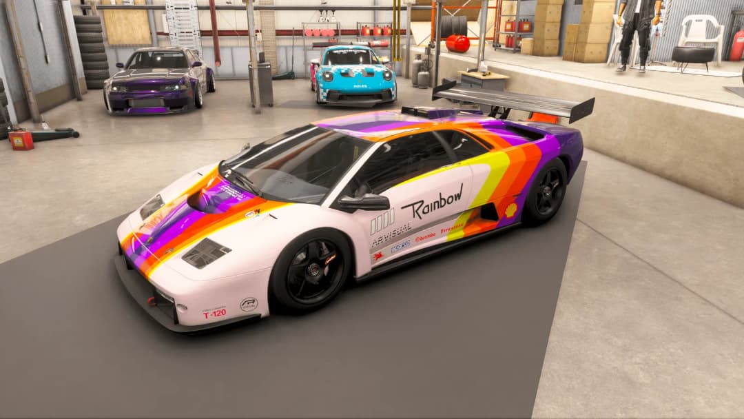My new design for the Lamborghini Diablo GTR - Arvisual Rainbow by @richter.cgi