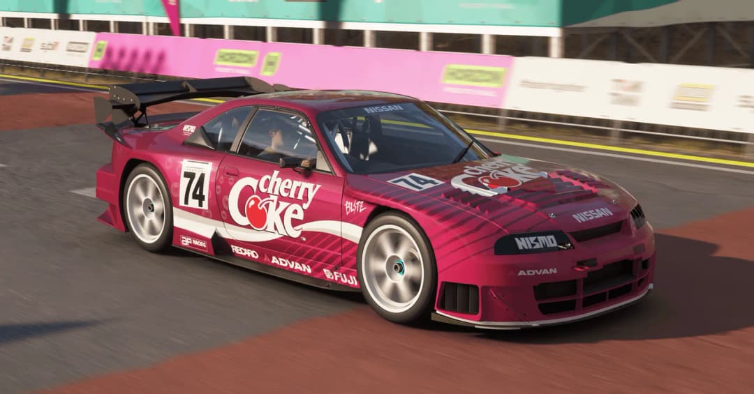 Retro Nissan GTR Cherry Coke livery