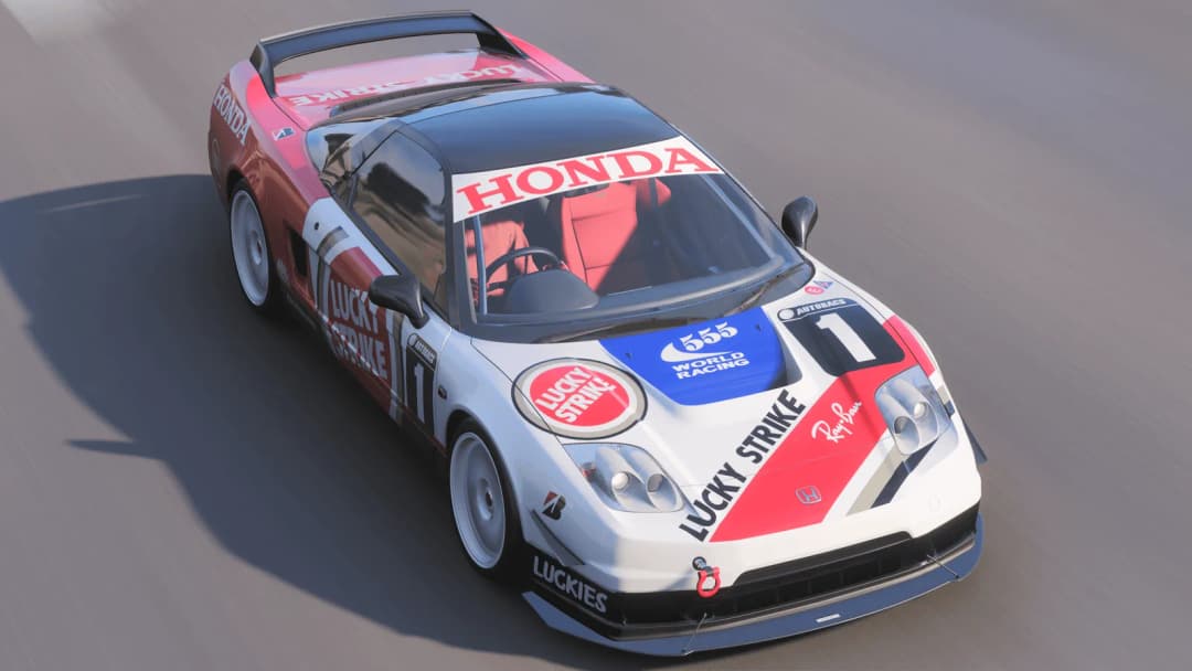 Lucky Strike Livery on the 2005 Honda NSX-R (SC: 356 103 257)