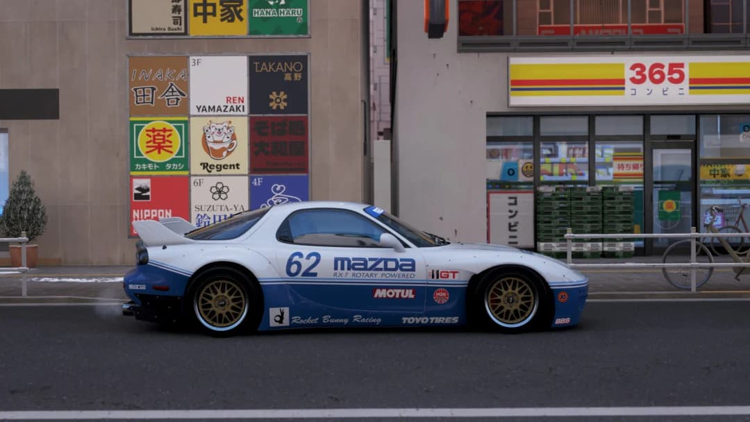 Mazda RX-7 IMSA GTO livery for the Rocket Bunny kit. SC: 296 658 132