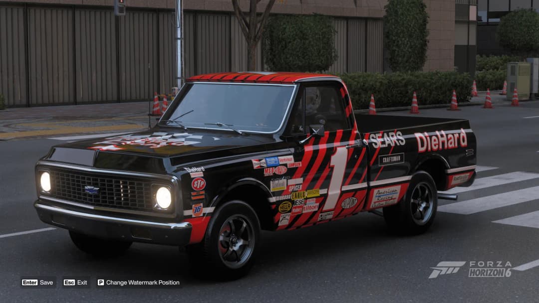 FH6 Livery for a NAS-TRUCK based on PJ Jones craftsman truck