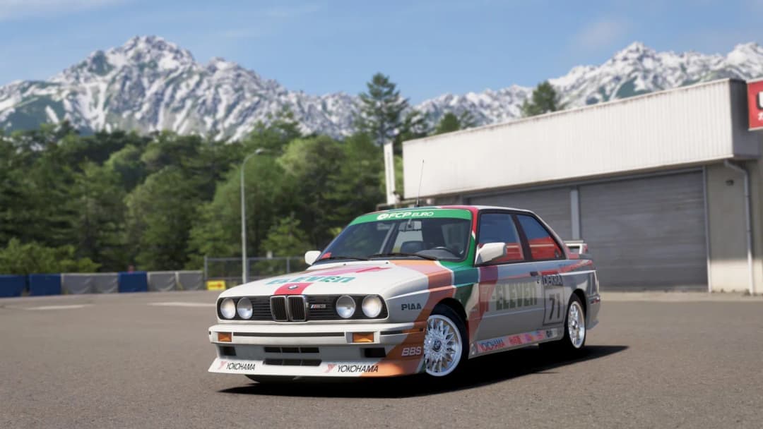 DTM-style 7-Eleven BMW M3 E30 livery. SC: 179 290 944